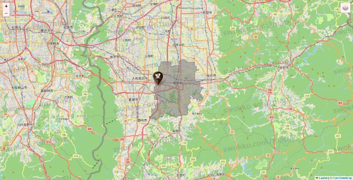 奈良県の星乃珈琲の店舗地図