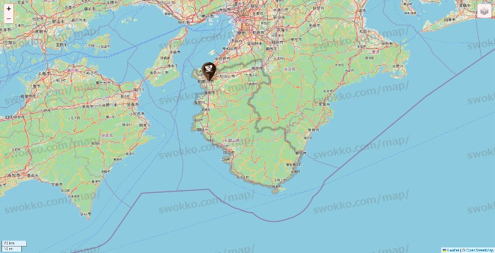 和歌山県の星乃珈琲の店舗地図