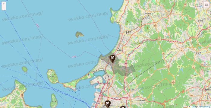 福岡県の星乃珈琲の店舗地図