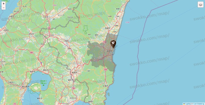 宮崎県の星乃珈琲の店舗地図