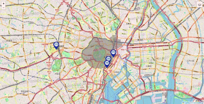 東京都のIBJメンバーズの店舗地図