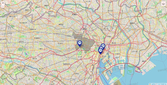 東京都のIBJメンバーズの店舗地図