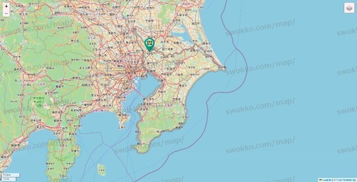 千葉県のアイ・カフェグループ（アイ・カフェ、サイベックス、ラウム、ファンキータイム、他）の店舗地図