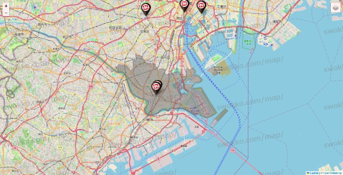東京都の一軒め酒場の店舗地図