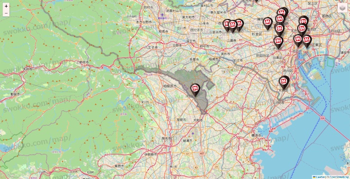 東京都の一軒め酒場の店舗地図