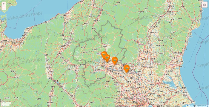 群馬県のillusie300（イルーシーサンマルマル）の店舗地図