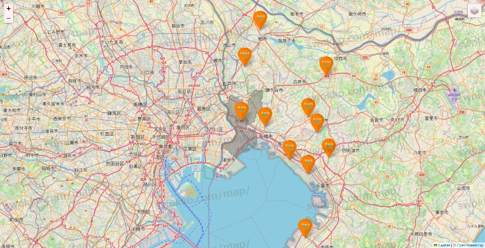 千葉県のillusie300（イルーシーサンマルマル）の店舗地図