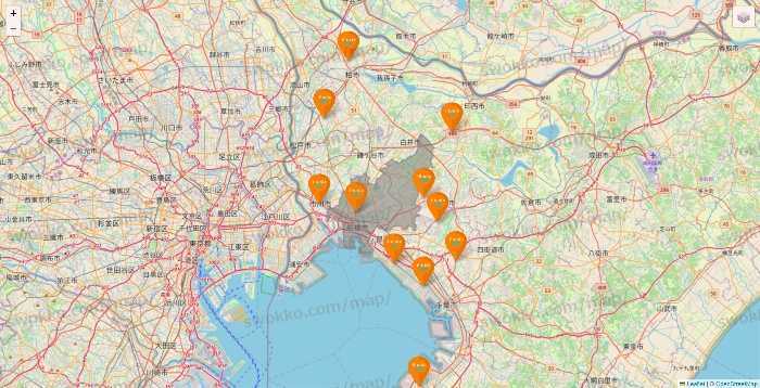 千葉県のillusie300（イルーシーサンマルマル）の店舗地図