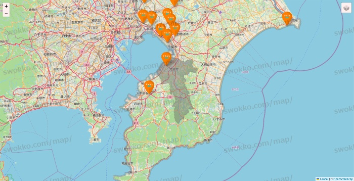 千葉県のillusie300（イルーシーサンマルマル）の店舗地図