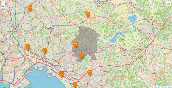 千葉県のillusie300（イルーシーサンマルマル）の店舗地図