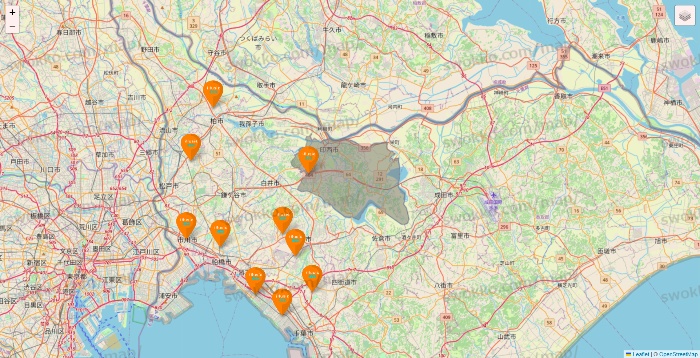 千葉県のillusie300（イルーシーサンマルマル）の店舗地図