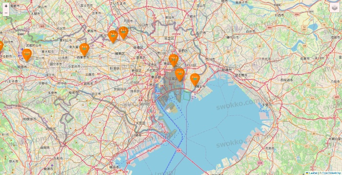 東京都のillusie300（イルーシーサンマルマル）の店舗地図