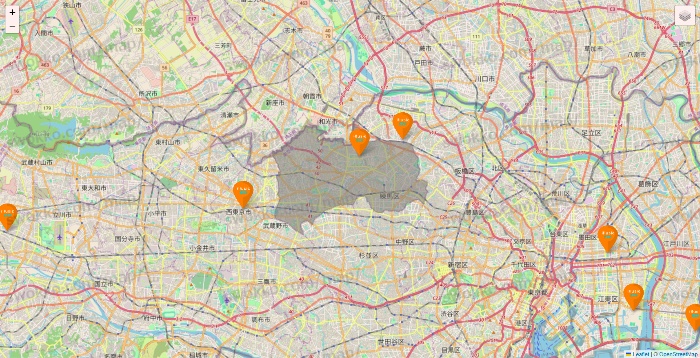 東京都のillusie300（イルーシーサンマルマル）の店舗地図