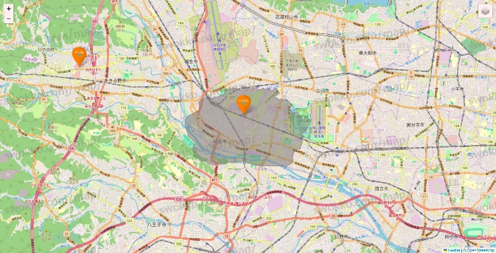 東京都のillusie300（イルーシーサンマルマル）の店舗地図