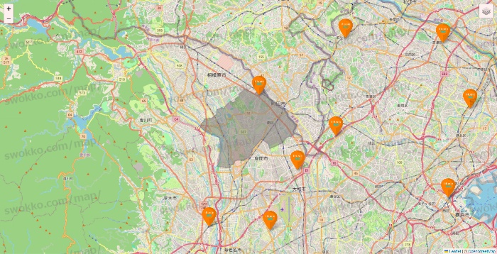 神奈川県のillusie300（イルーシーサンマルマル）の店舗地図