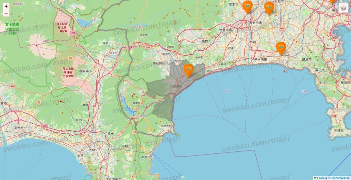 神奈川県のillusie300（イルーシーサンマルマル）の店舗地図