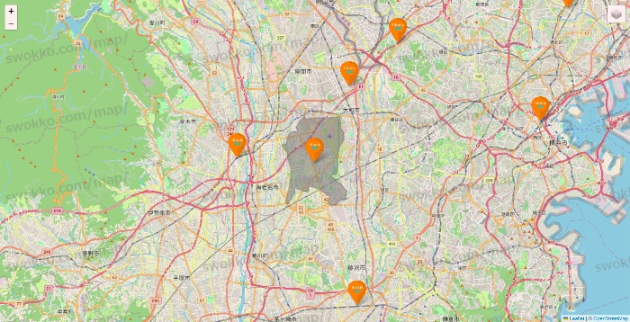 神奈川県のillusie300（イルーシーサンマルマル）の店舗地図