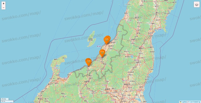 新潟県のillusie300（イルーシーサンマルマル）の店舗地図
