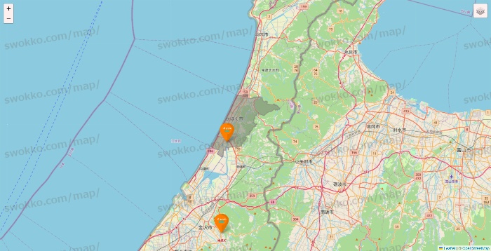 石川県のillusie300（イルーシーサンマルマル）の店舗地図