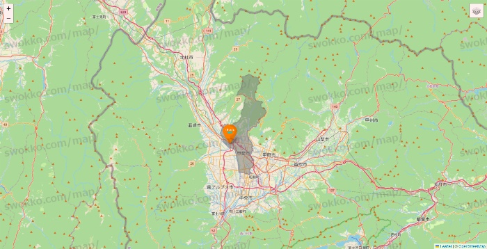 山梨県のillusie300（イルーシーサンマルマル）の店舗地図