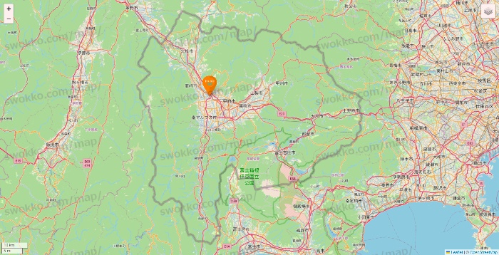 山梨県のillusie300（イルーシーサンマルマル）の店舗地図