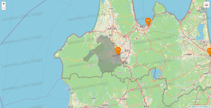 青森県のillusie300（イルーシーサンマルマル）の店舗地図