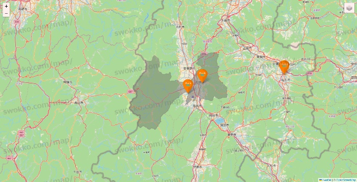 長野県のillusie300（イルーシーサンマルマル）の店舗地図