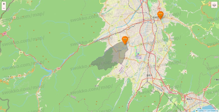 長野県のillusie300（イルーシーサンマルマル）の店舗地図