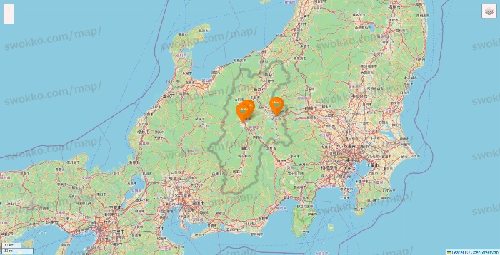 長野県のillusie300（イルーシーサンマルマル）の店舗地図