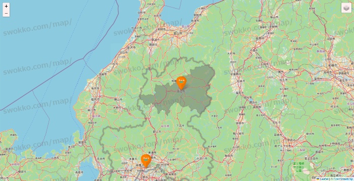 岐阜県のillusie300（イルーシーサンマルマル）の店舗地図