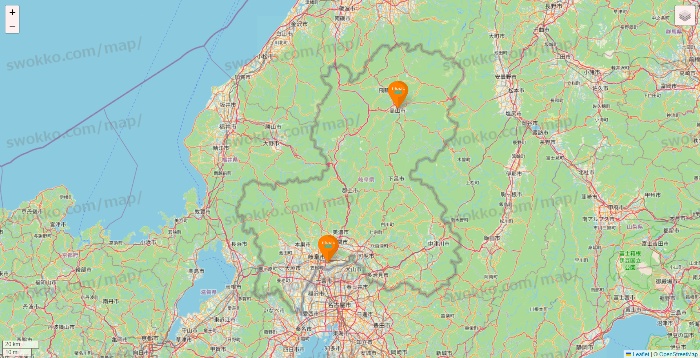 岐阜県のillusie300（イルーシーサンマルマル）の店舗地図