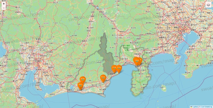 静岡県のillusie300（イルーシーサンマルマル）の店舗地図