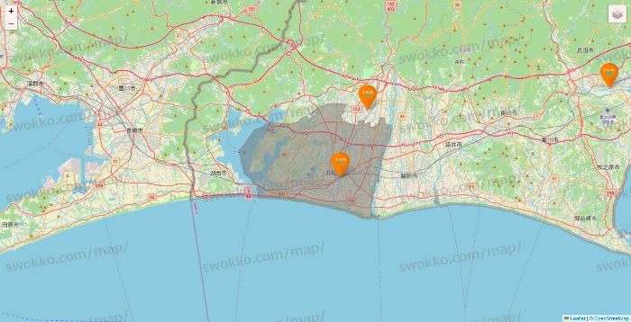 静岡県のillusie300（イルーシーサンマルマル）の店舗地図