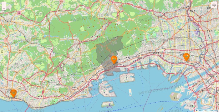 兵庫県のillusie300（イルーシーサンマルマル）の店舗地図