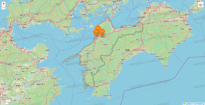 愛媛県のillusie300（イルーシーサンマルマル）の店舗地図