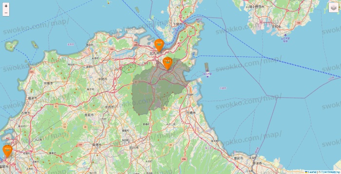 福岡県のillusie300（イルーシーサンマルマル）の店舗地図
