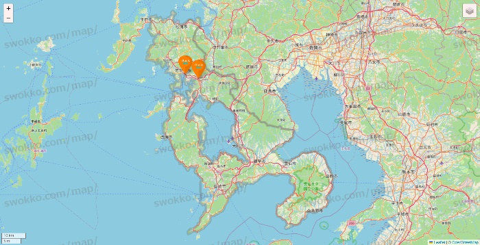 長崎県のillusie300（イルーシーサンマルマル）の店舗地図