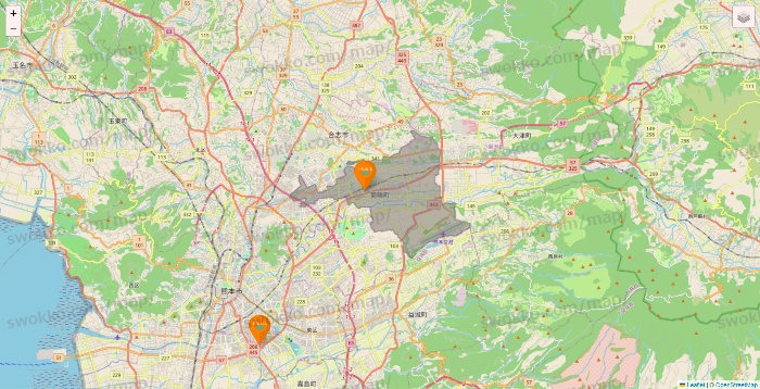 熊本県のillusie300（イルーシーサンマルマル）の店舗地図