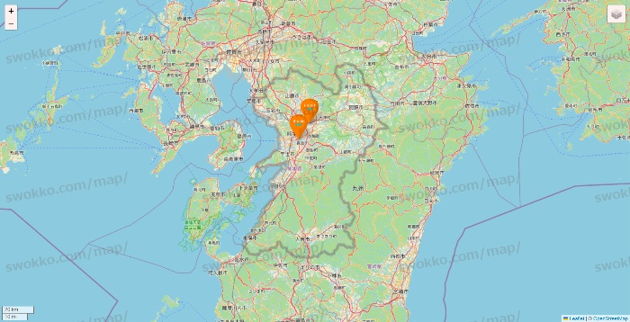 熊本県のillusie300（イルーシーサンマルマル）の店舗地図