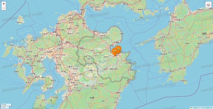 大分県のillusie300（イルーシーサンマルマル）の店舗地図