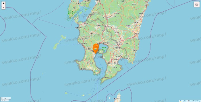 鹿児島県のillusie300（イルーシーサンマルマル）の店舗地図