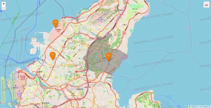 沖縄県のillusie300（イルーシーサンマルマル）の店舗地図