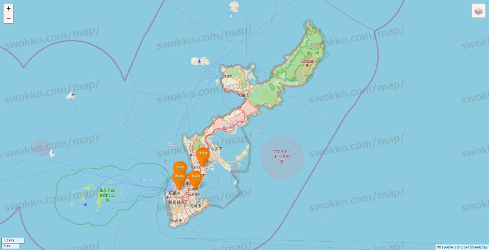沖縄県のillusie300（イルーシーサンマルマル）の店舗地図