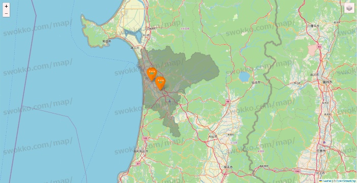 秋田県のillusie300（イルーシーサンマルマル）の店舗地図