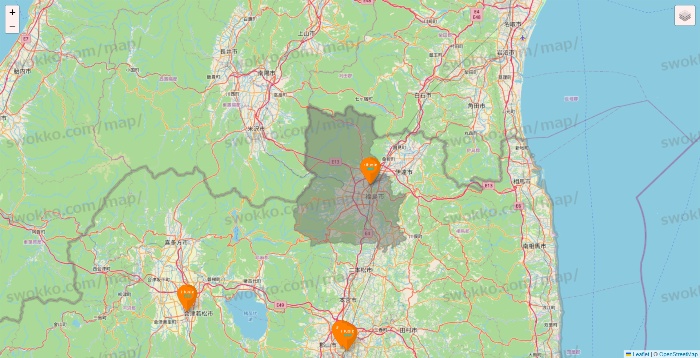 福島県のillusie300（イルーシーサンマルマル）の店舗地図