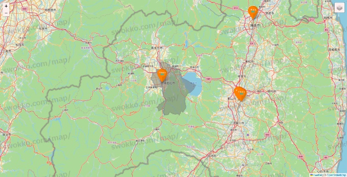 福島県のillusie300（イルーシーサンマルマル）の店舗地図