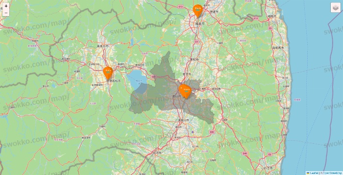 福島県のillusie300（イルーシーサンマルマル）の店舗地図