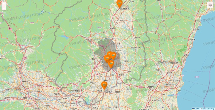栃木県のillusie300（イルーシーサンマルマル）の店舗地図