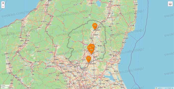 栃木県のillusie300（イルーシーサンマルマル）の店舗地図