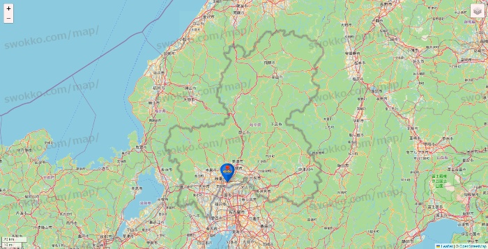 岐阜県のイシグロの店舗地図